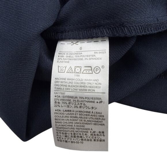 Banana Republic Utility Tie Waist Pencil Skirt In Navy - Picture 4 of 5